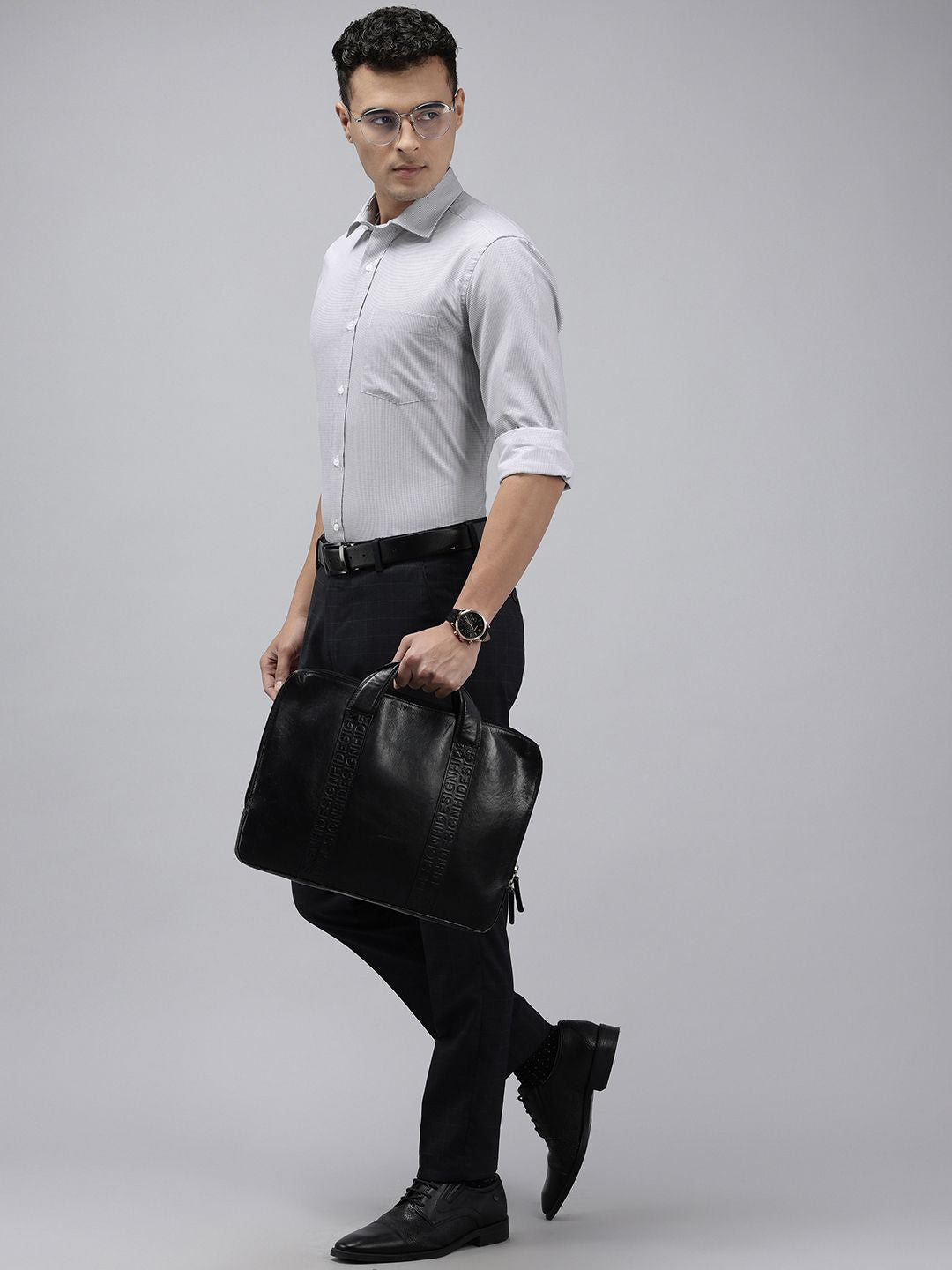 Park Avenue Checked Formal Shirt