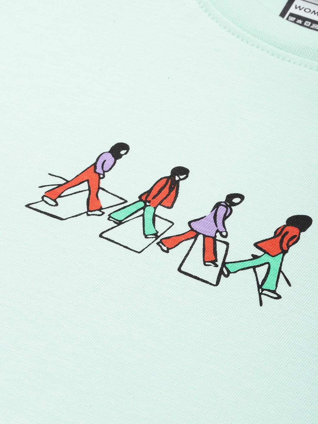 Difference of Opinion Printed Oversized Pure Cotton T-shirt