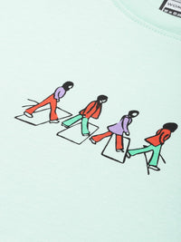 Difference of Opinion Printed Oversized Pure Cotton T-shirt