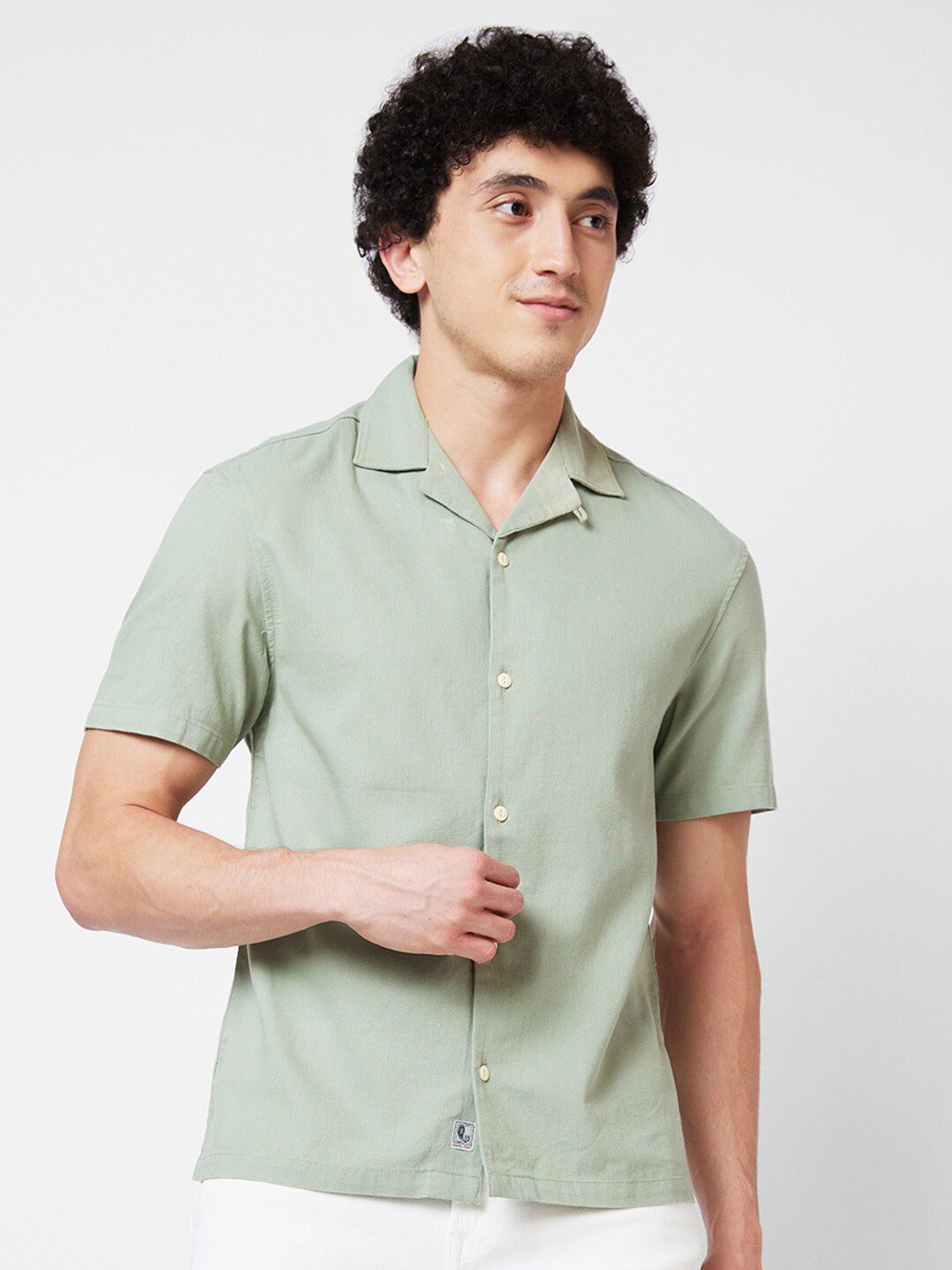 SPYKAR Short Sleeves Pure Cotton Casual Shirt