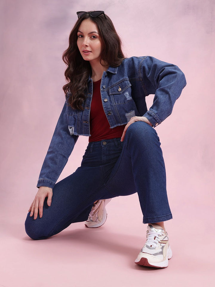 DressBerry Women Straight Fit High-Rise Stretchable Jeans