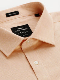 Park Avenue Men Slim Fit Micro Ditsy Geometric Opaque Self Design Pure Cotton Formal Shirt