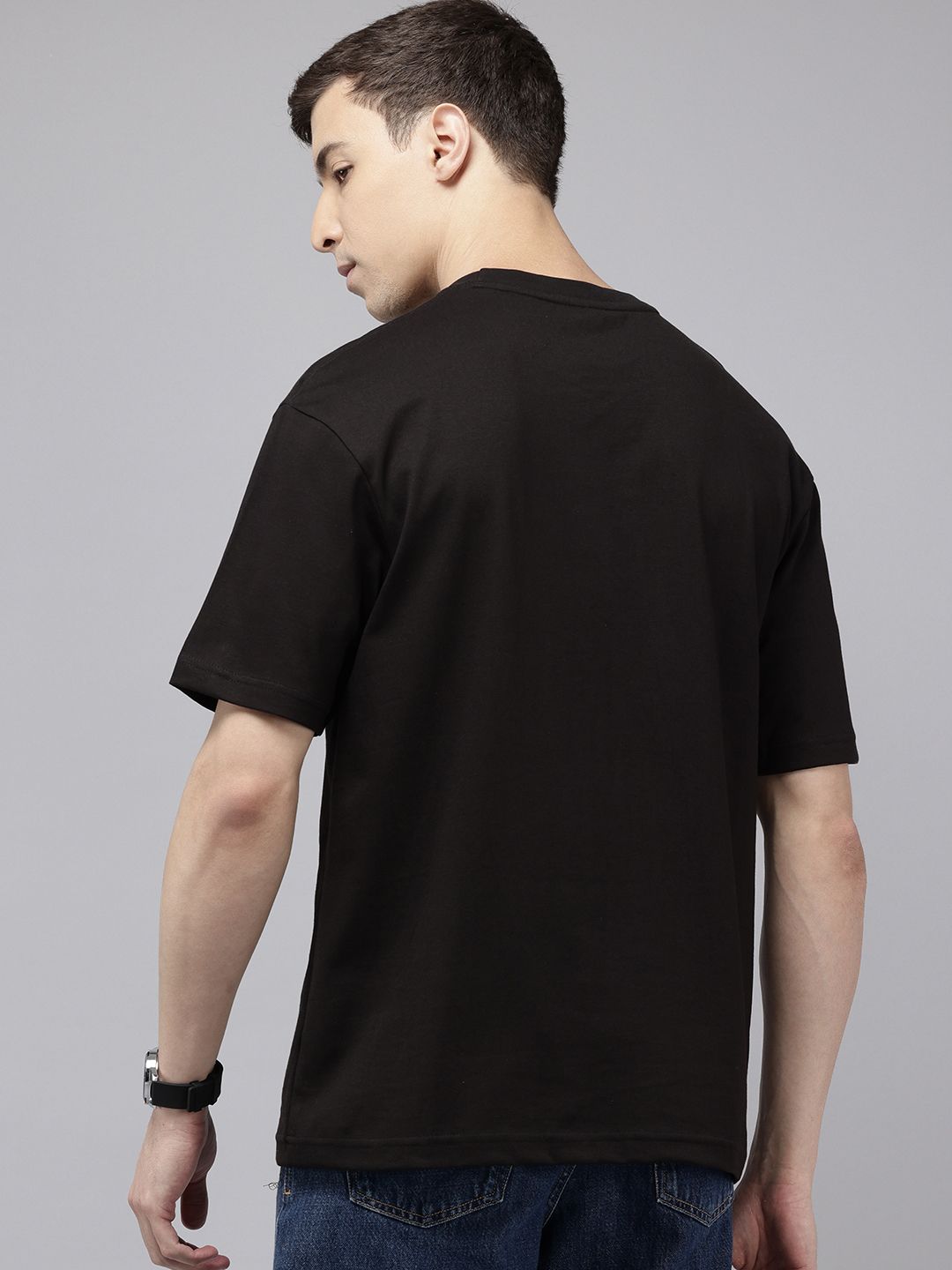 SPYKAR Oversized Fit Typography Printed T-shirt