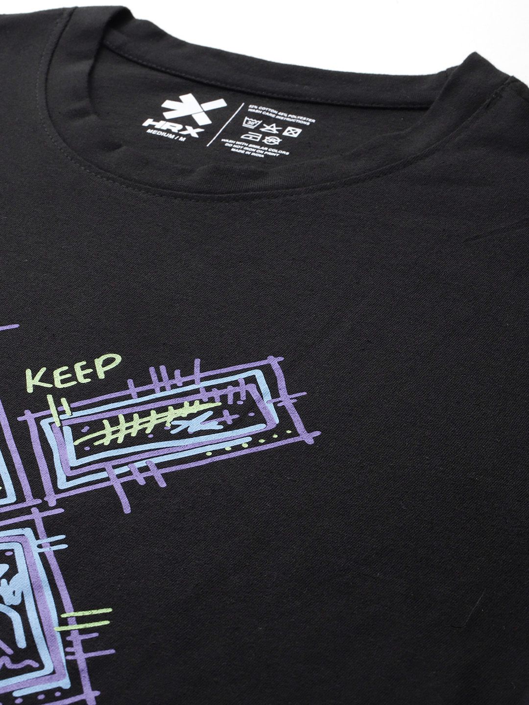 HRX by Hrithik Roshan Lifestyle Brand Logo Print T-shirt