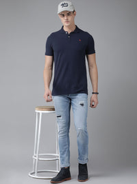 SPYKAR Men Skinny Fit Low-Rise Mildly Distressed Light Fade Stretchable Jeans