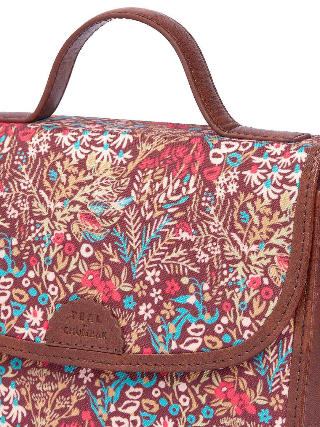 TEAL BY CHUMBAK Floral Printed Sling Bag