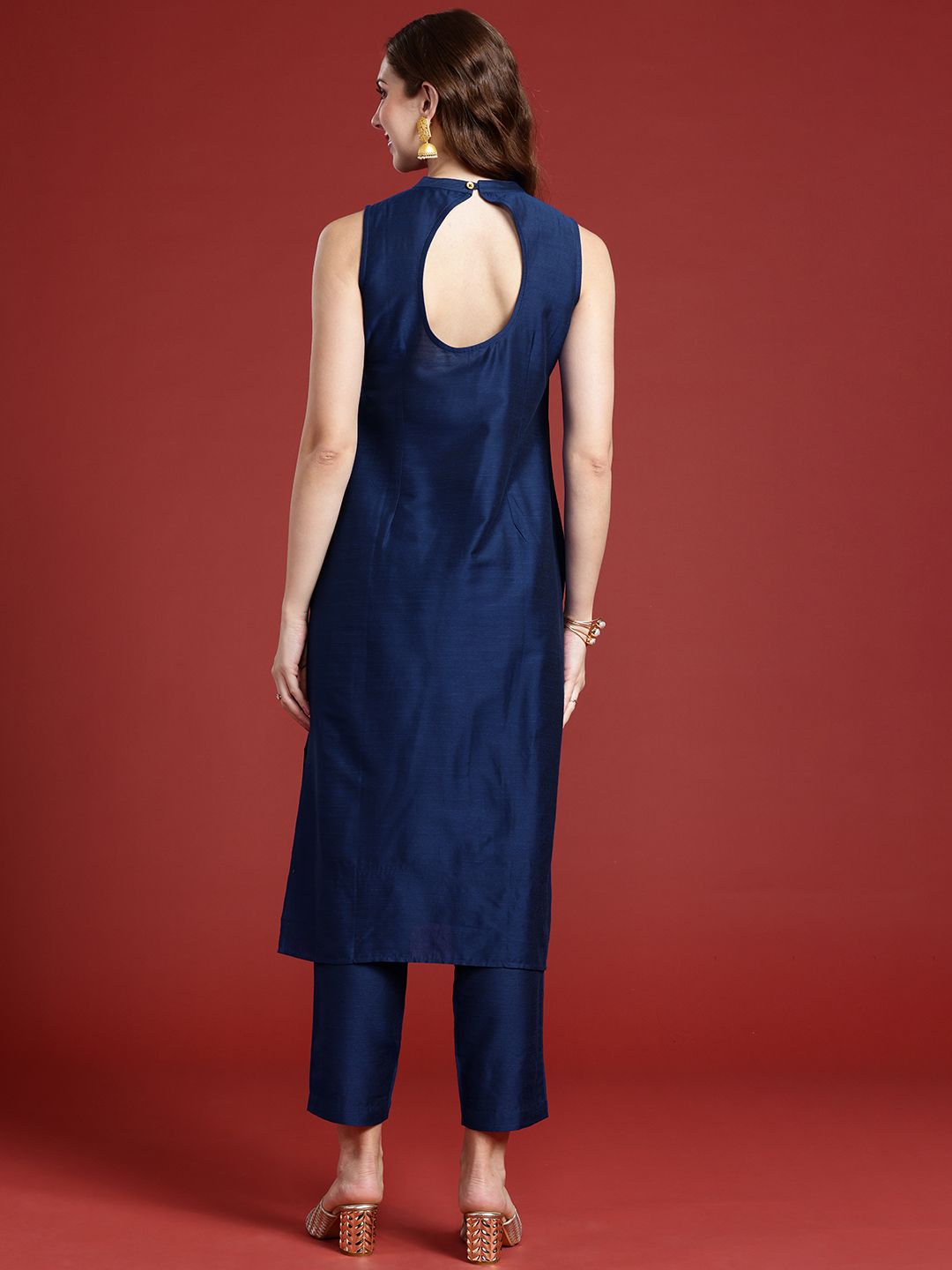 Anouk Printed Regular Kurta with Trousers