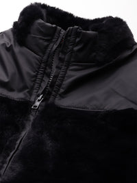 all about you Faux-Fur Detail Bomber Jacket