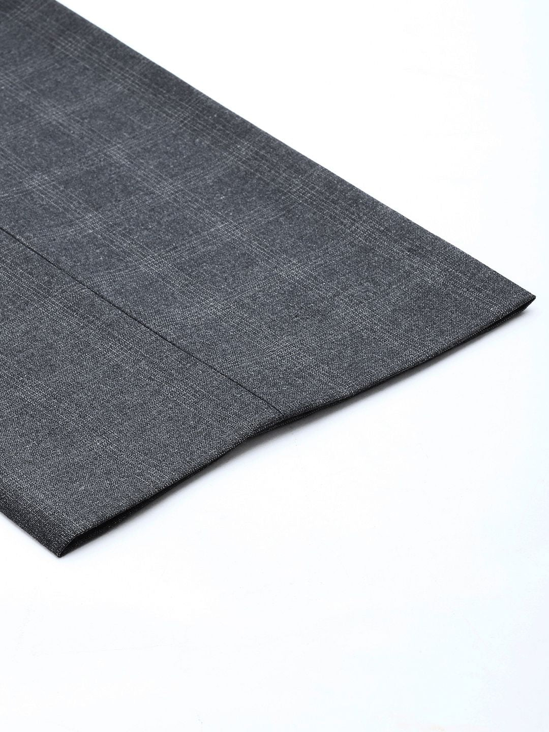 Park Avenue Men Mid-Rise Checked Smart Trousers