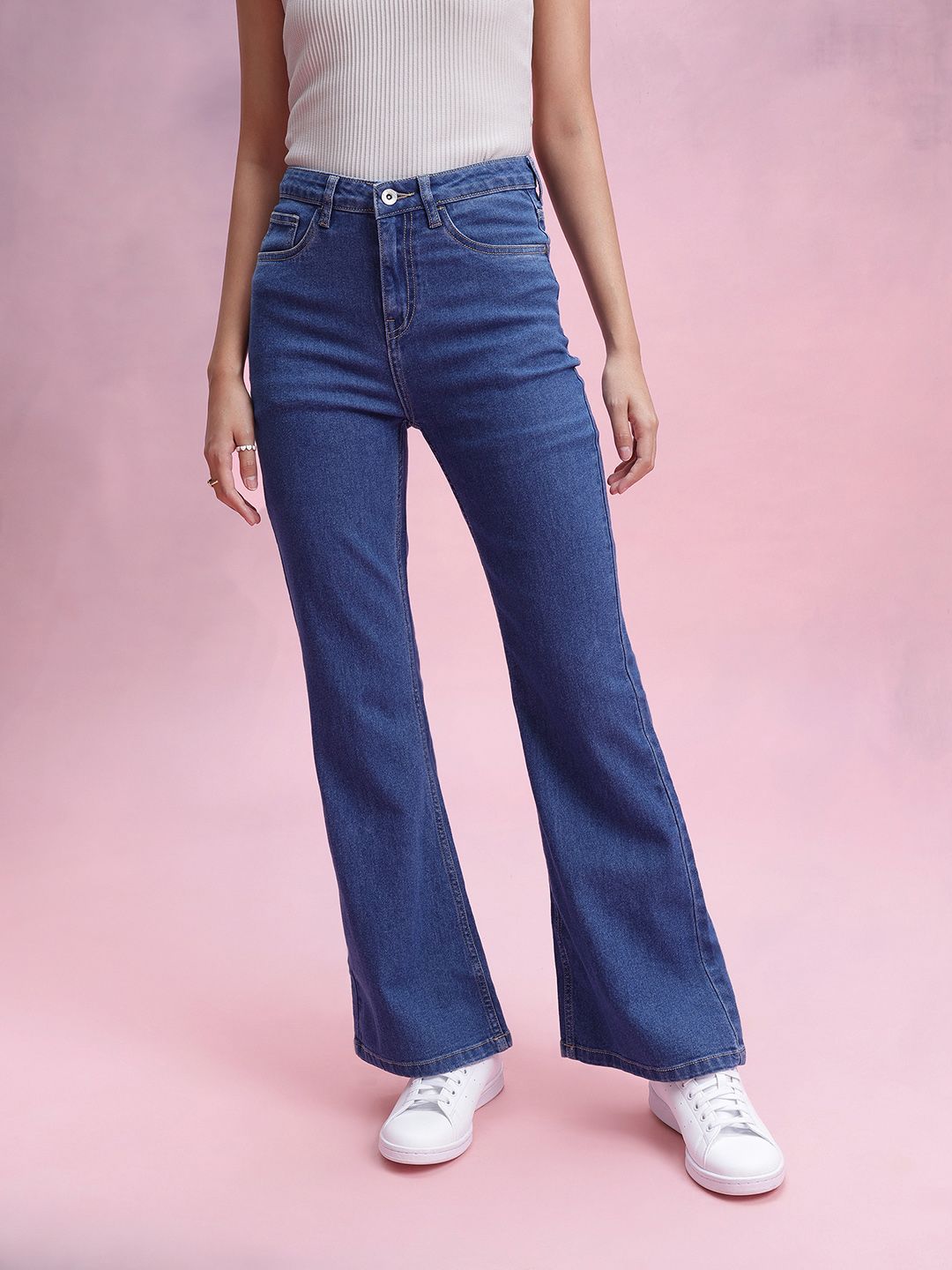 DressBerry Women High-Rise Stretchable Bootcut Jeans