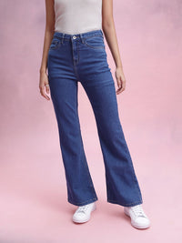 DressBerry Women High-Rise Stretchable Bootcut Jeans