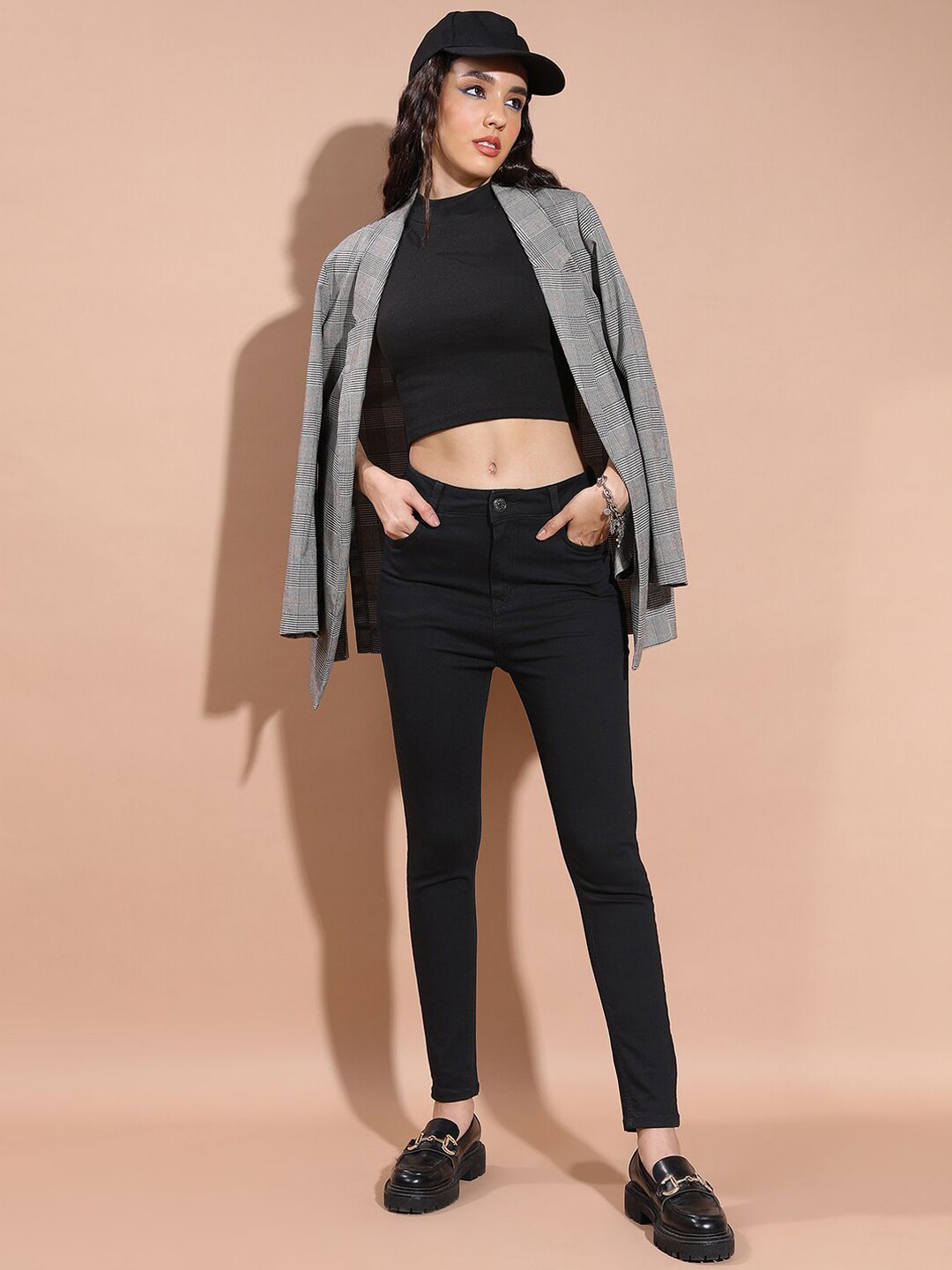 Basics By Tokyo Talkies Women Mid-Rise Clean Look Skinny Fit Stretchable Jeans