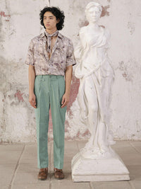 RARE RABBIT Men Dexs Slim Fit Mid Rise Formal Trouser