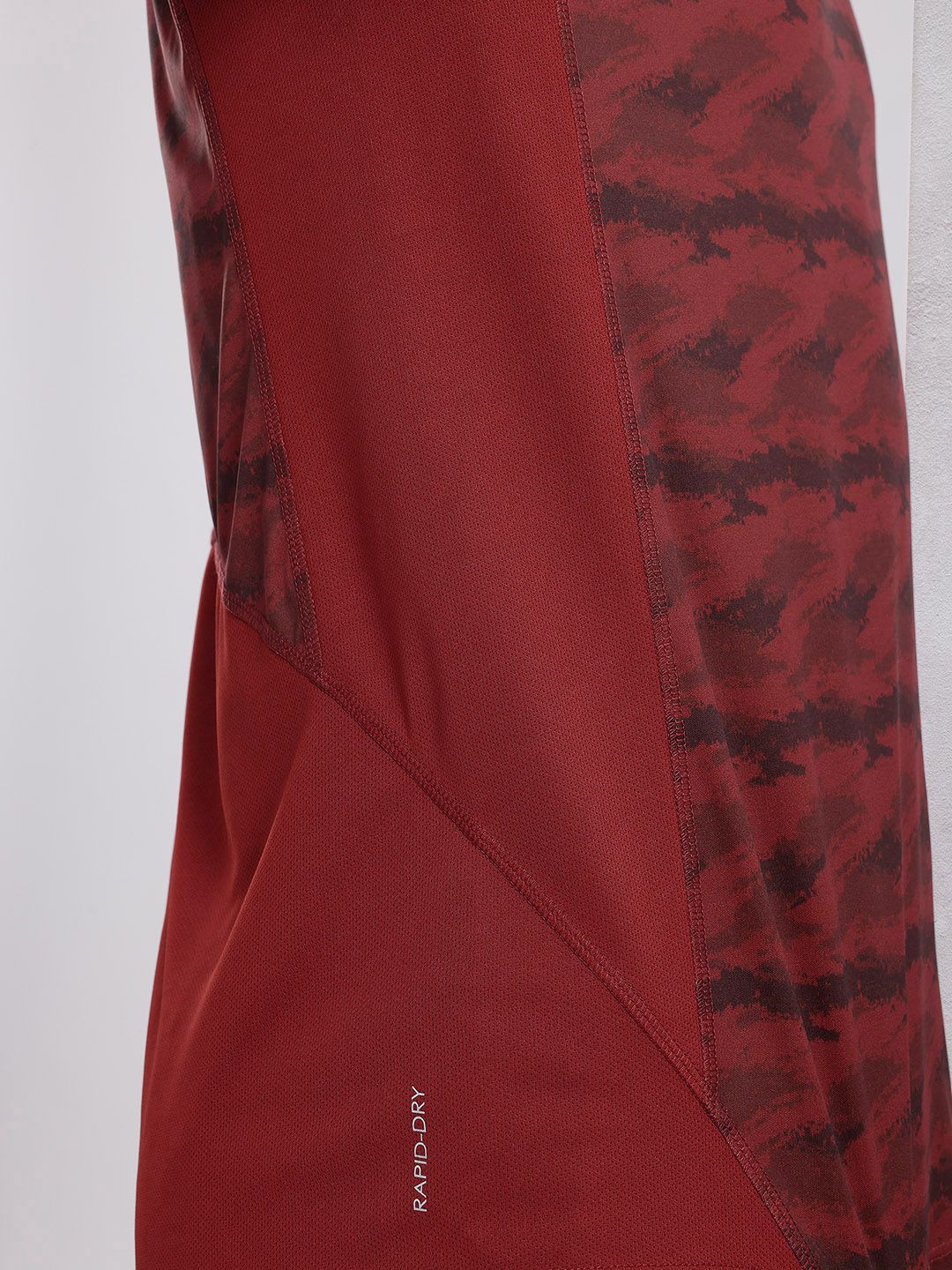 HRX by Hrithik Roshan Abstract Print Rapid-Dry Training T-shirt