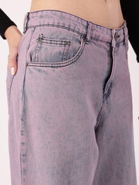 DressBerry Women Urban Chic Baggy Fit Faded Jeans