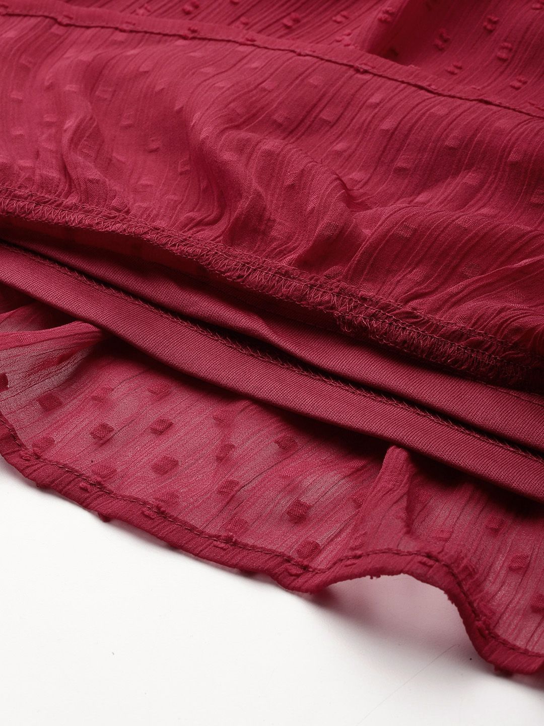 DressBerry Dobby Weave A-Line Mini Dress