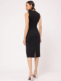 DressBerry Minimalist Muse Cut-Out Sheath Dress
