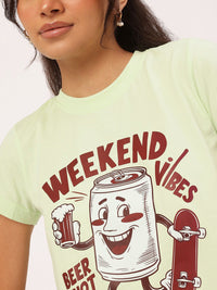 DressBerry Summertime Snaz Printed Pure Cotton T-shirt