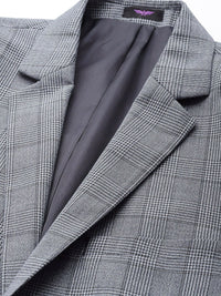 Park Avenue Slim Fit Textured Self Design Notched Lapel Single-Breasted Formal Blazer