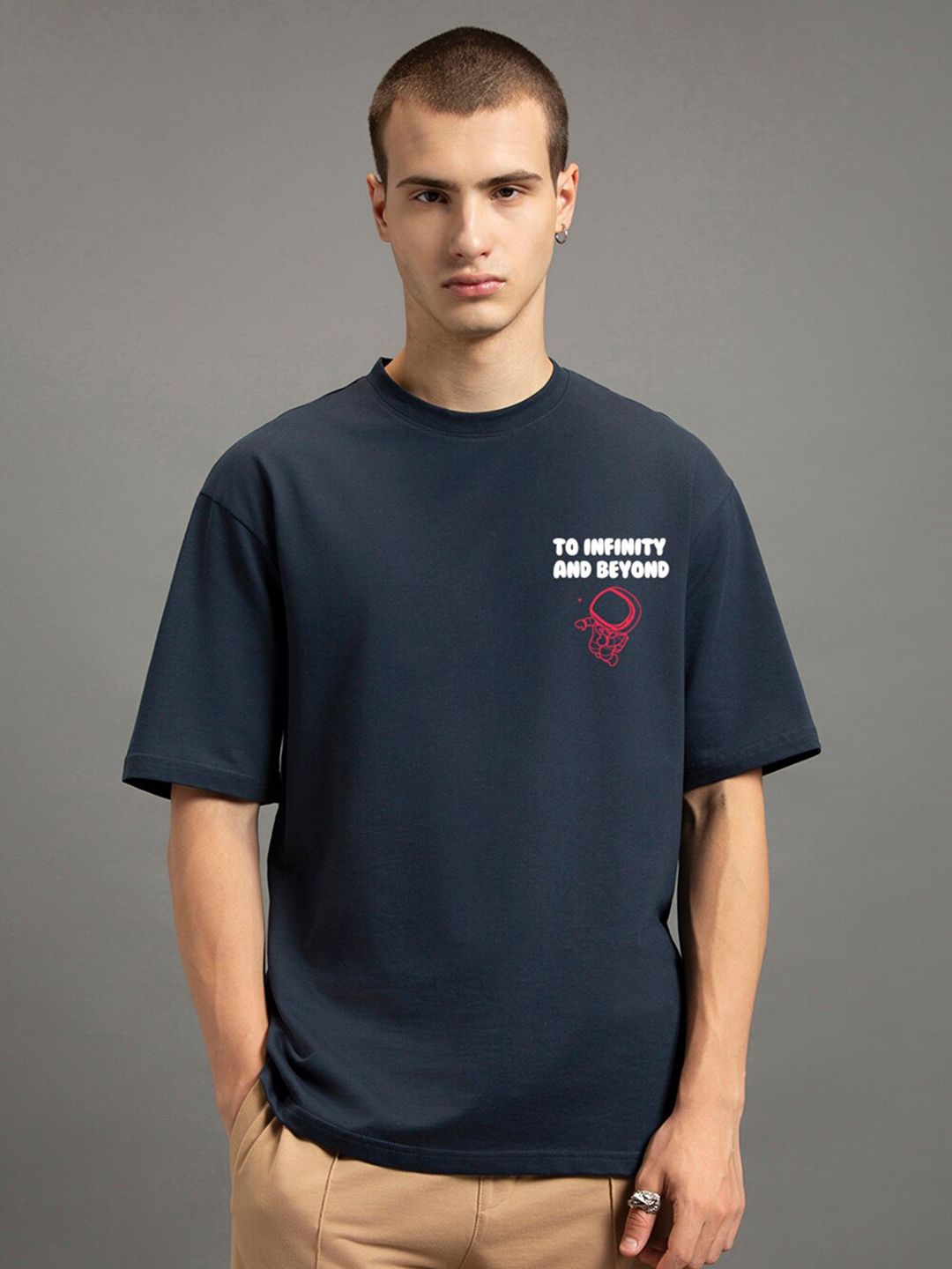 Bewakoof Graphic Printed Oversized Cotton T-shirt