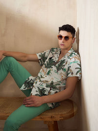 DENNISON Block Printed Oversized Casual Shirt