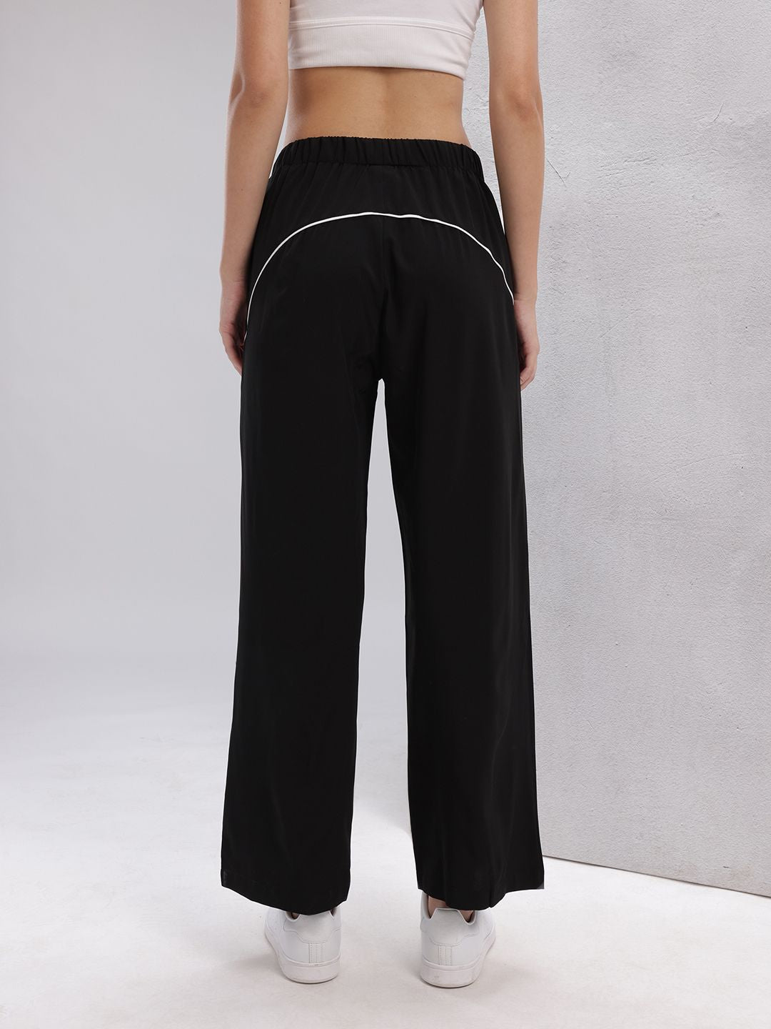 HRX by Hrithik Roshan Women Lifestyle Track Pants with Contrast Piping