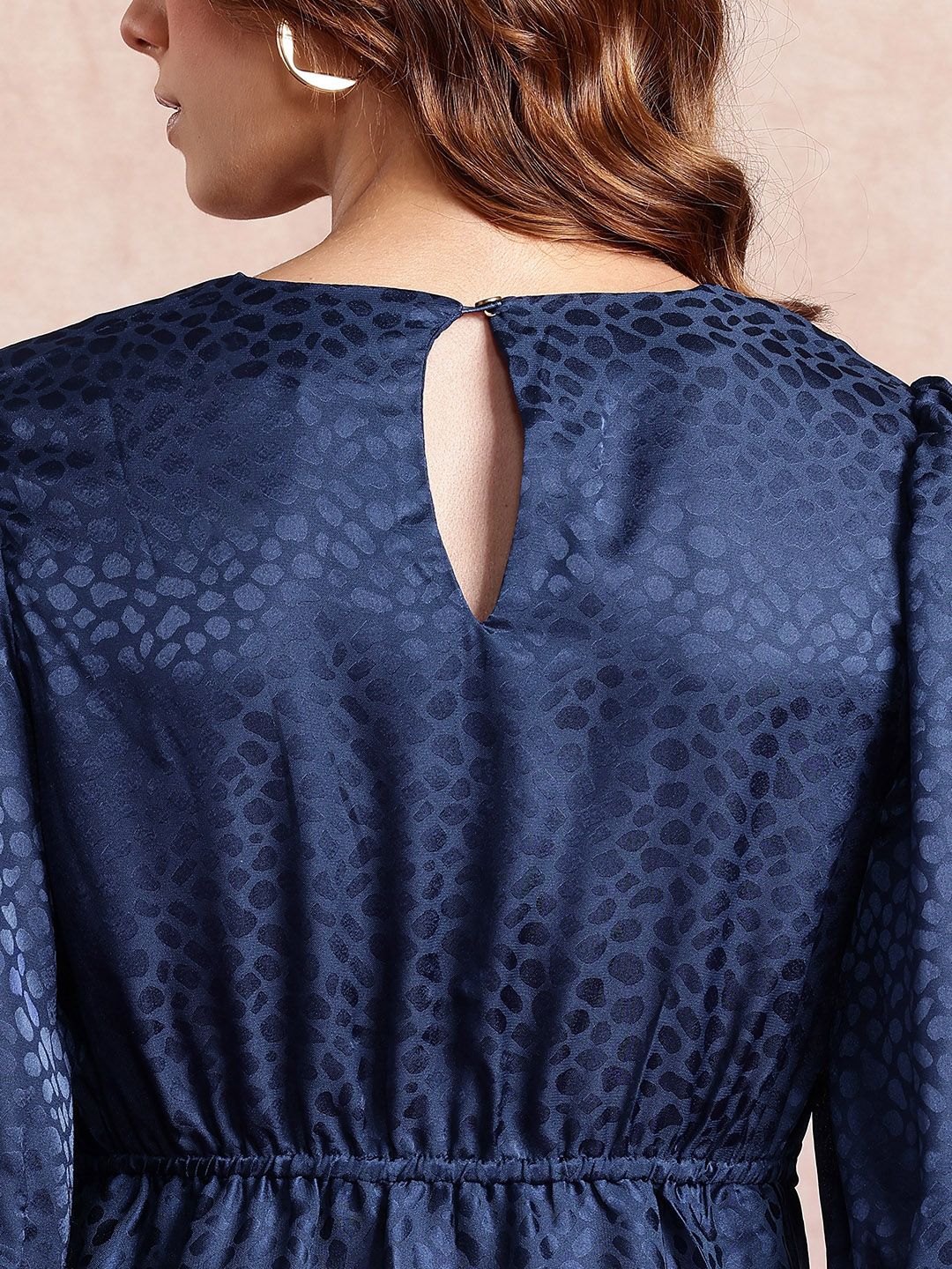 all about you Animal Satin A-Line Mini Dress