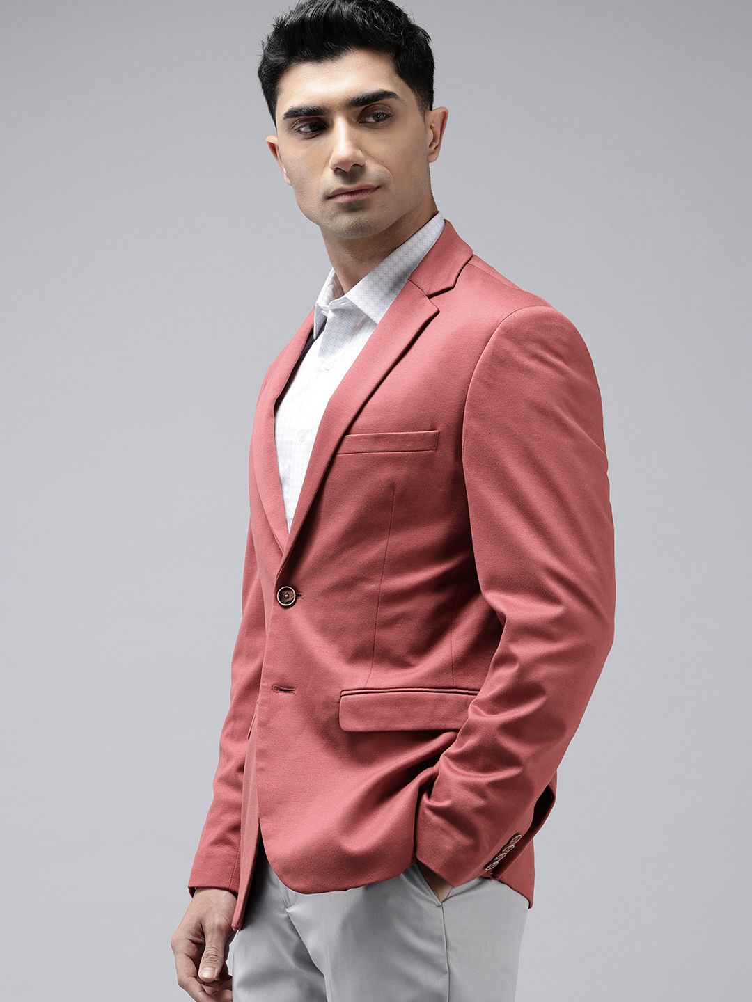Park Avenue Super Slim Fit Single-Breasted Formal Blazer