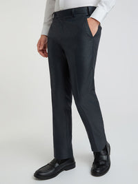 Raymond Men Textured Slim Fit Formal Trousers