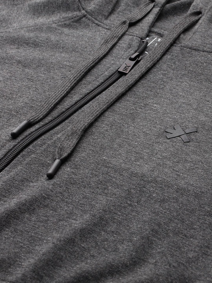 HRX by Hrithik Roshan Melange Effect Lifestyle Tracksuit