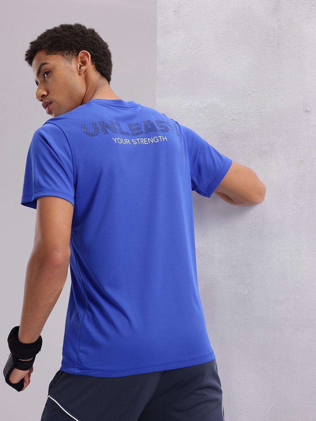 HRX by Hrithik Roshan Men Typography Printed Rapid-Dry Training T-shirt