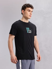 HRX by Hrithik Roshan Rapid-dry Brand Logo Print Running T-shirt
