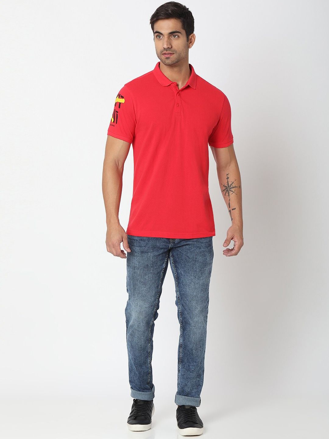 SPYKAR Men Blue Relaxed Fit Low-Rise Light Fade Jeans