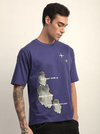 Difference of Opinion Men Short Sleeve Oversized Crew Neck Printed Tshirt