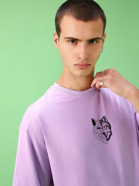 Bewakoof Graphic Printed Drop-Shoulder Sleeves Oversized Fit Cotton T-shirt