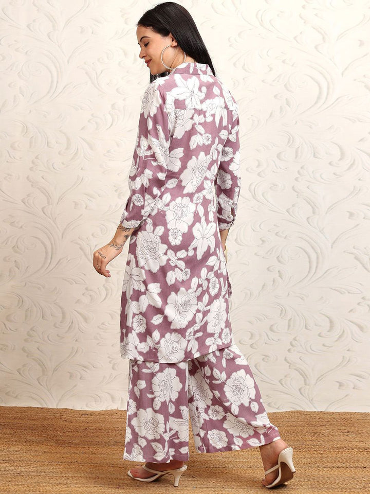 Vishudh Printed Pure Cotton Shirt With Palazzos