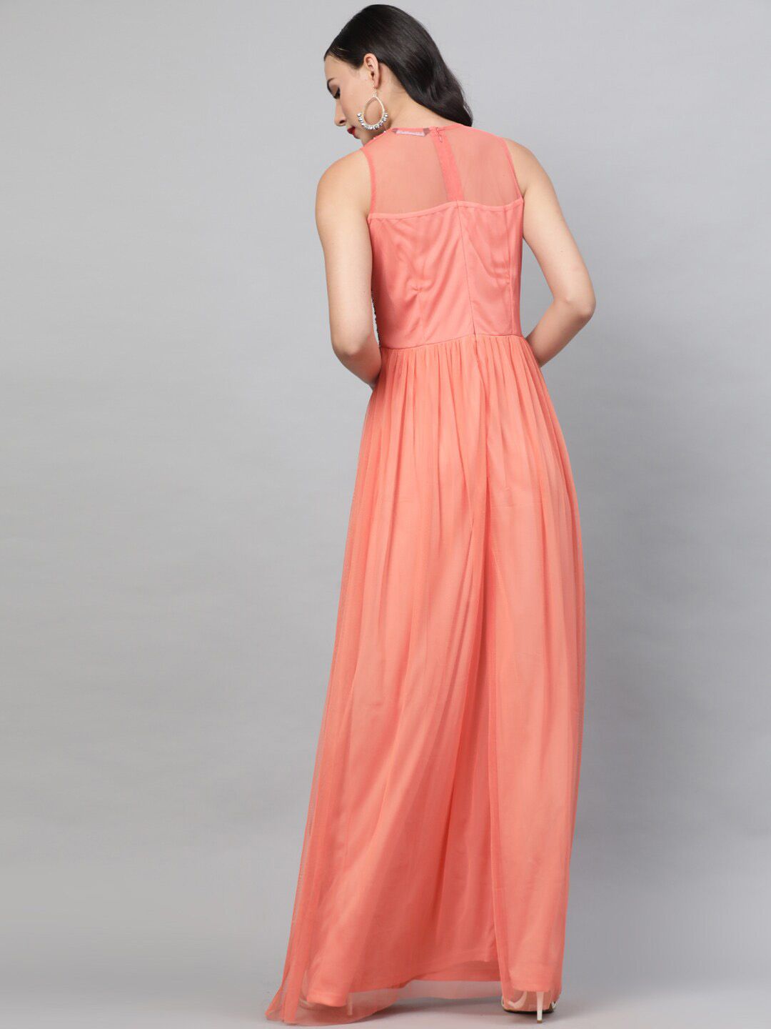 STREET 9 Orange Embellished Maxi Dress