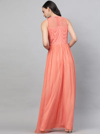 STREET 9 Orange Embellished Maxi Dress