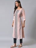 W Geometric Printed Straight Kurta