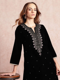 all about you Ethnic Motifs Yoke Design Zari Work Kurta