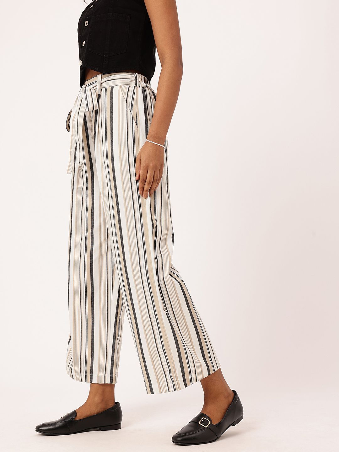 DressBerry Women Breezy Bold Stripes Trousers