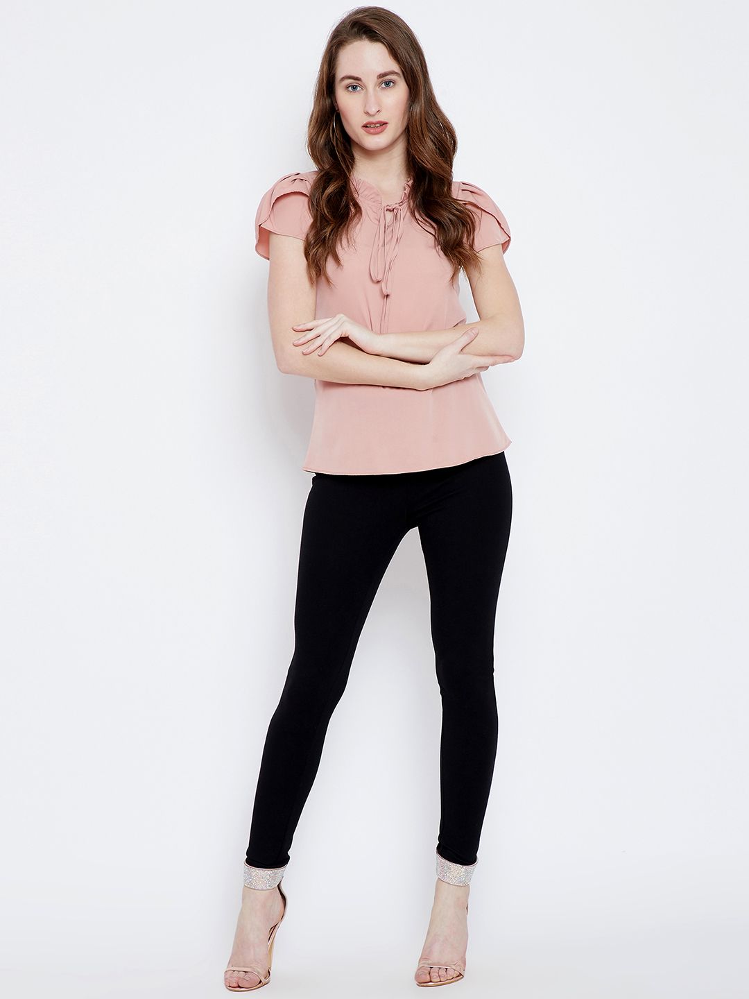 Berrylush Pink Front Twist Top