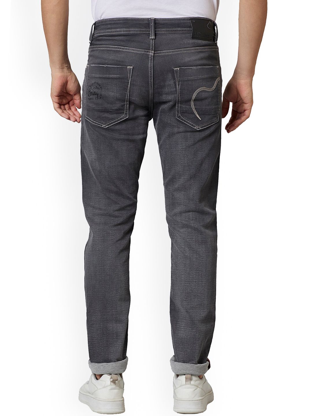 Being Human Men Slim Fit Clean Look Light Fade Jeans