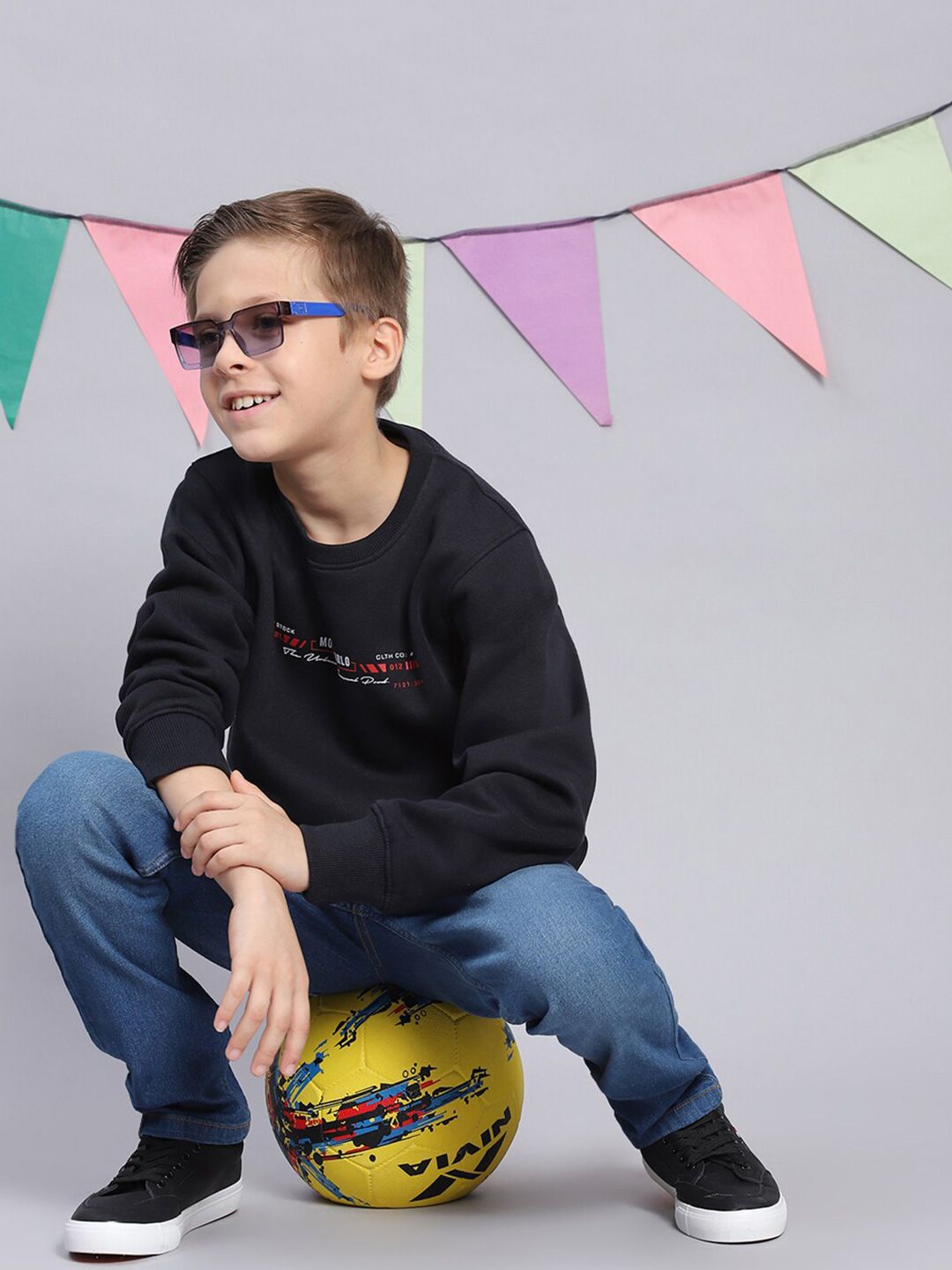 Monte Carlo Boys Typography Printed Pullover