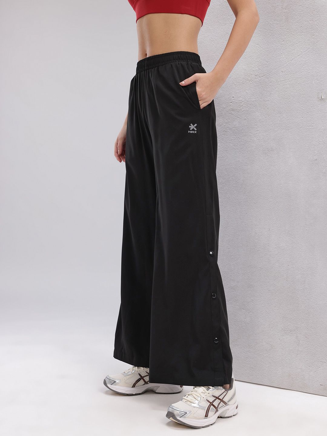 HRX by Hrithik Roshan Women Rapid-Dry Training Track Pants with Side Slits
