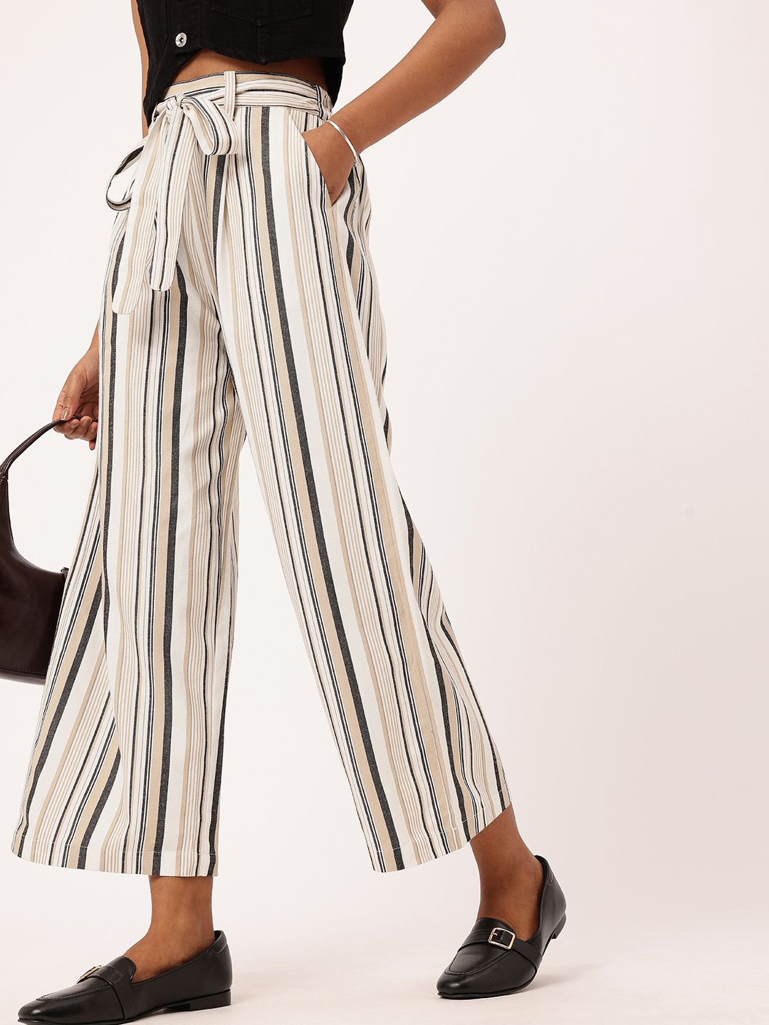 DressBerry Women Breezy Bold Stripes Trousers