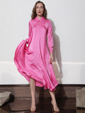 RAREISM Shirt Collar A-Line Maxi Dress