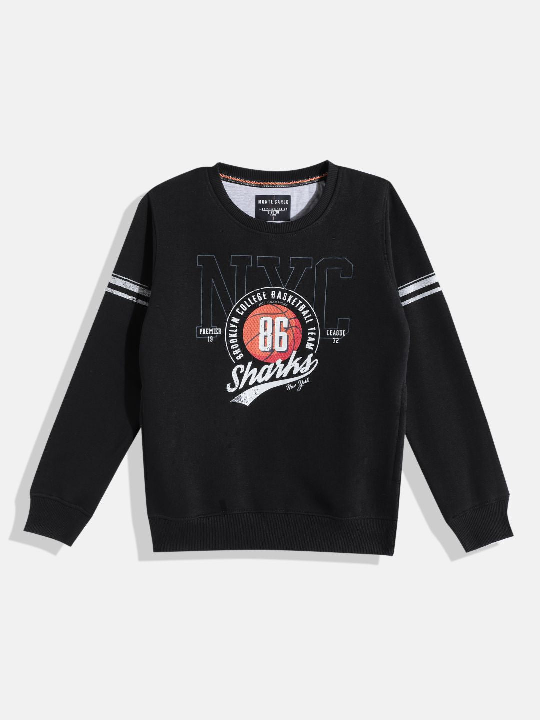Monte Carlo Boys Typography Printed Sweatshirt