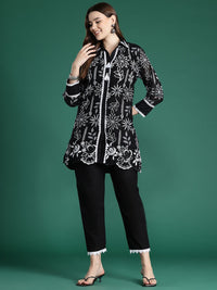 Indo Era Floral Embroidered Pure Cotton Co-Ords
