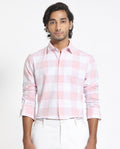 RARE RABBIT Men Byre Slim Fit Checked Cotton Shirt